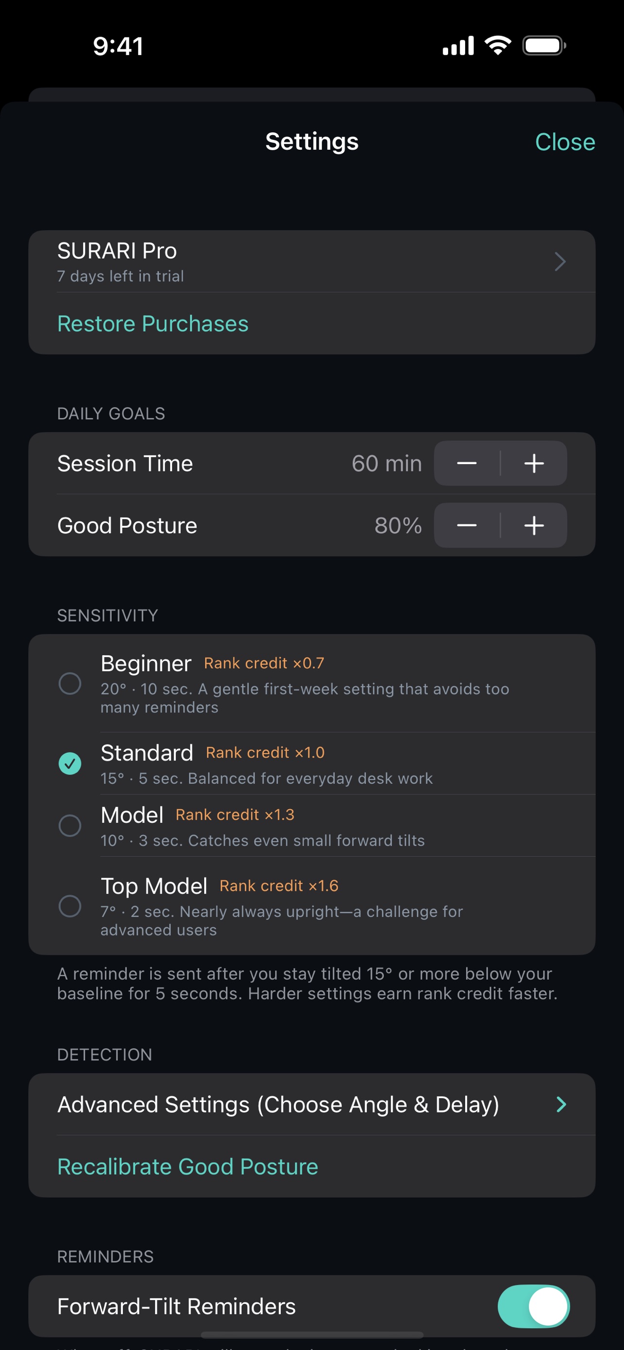 Screenshot 6 of SURARI: Posture Coach