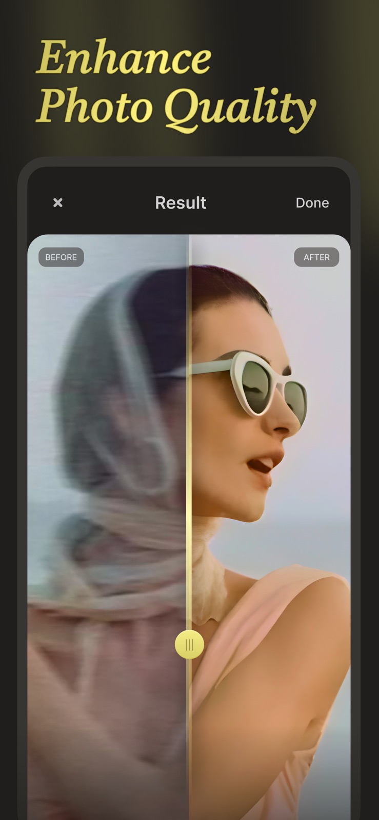 Unblur: Photo Quality Enhancer iphone screenshot 1