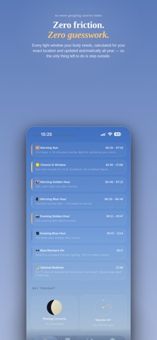 Opsin: Circadian Sun & Sleep iPhone screenshot