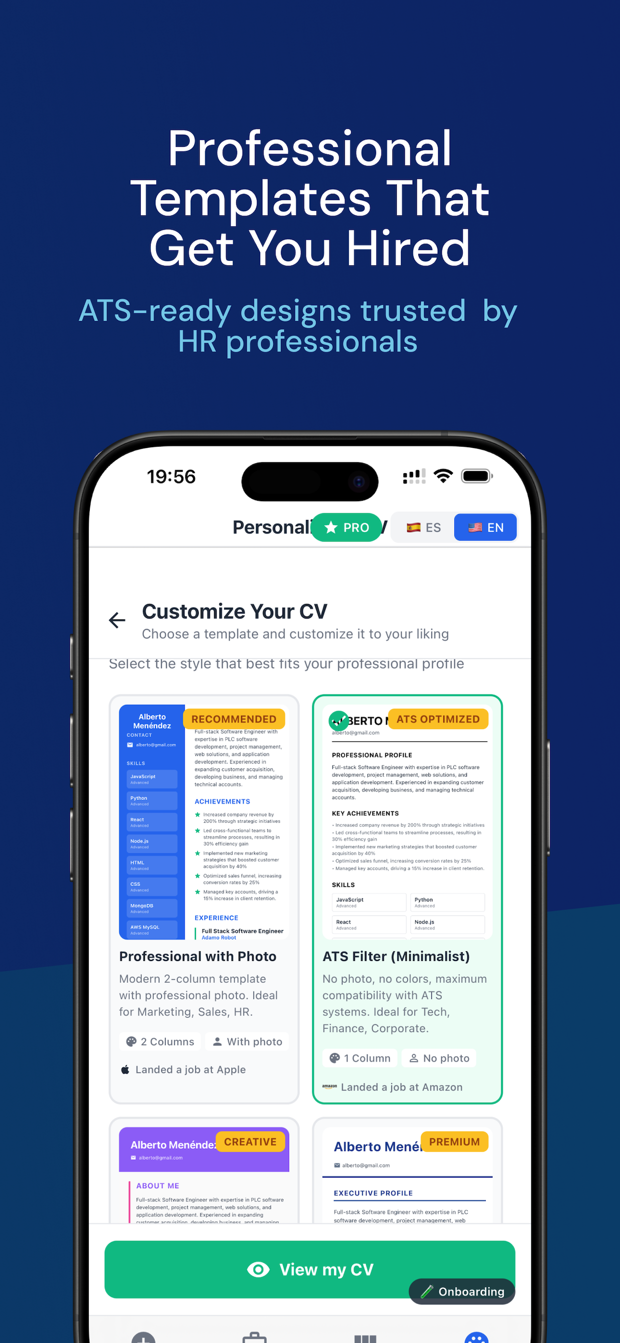 Haired: AI Resume & CV Builder screenshot 7