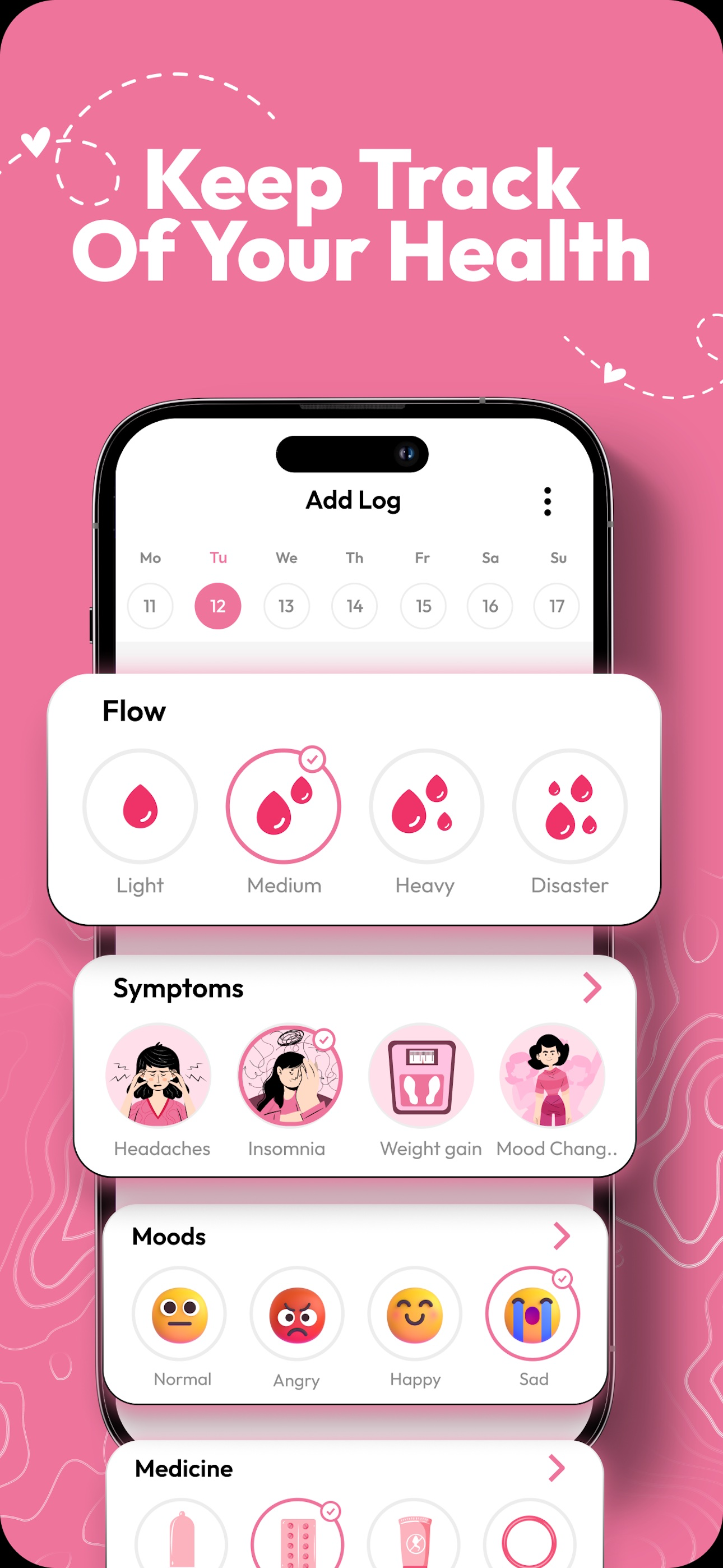 Track Her - Period & Pregnancy screenshot 4