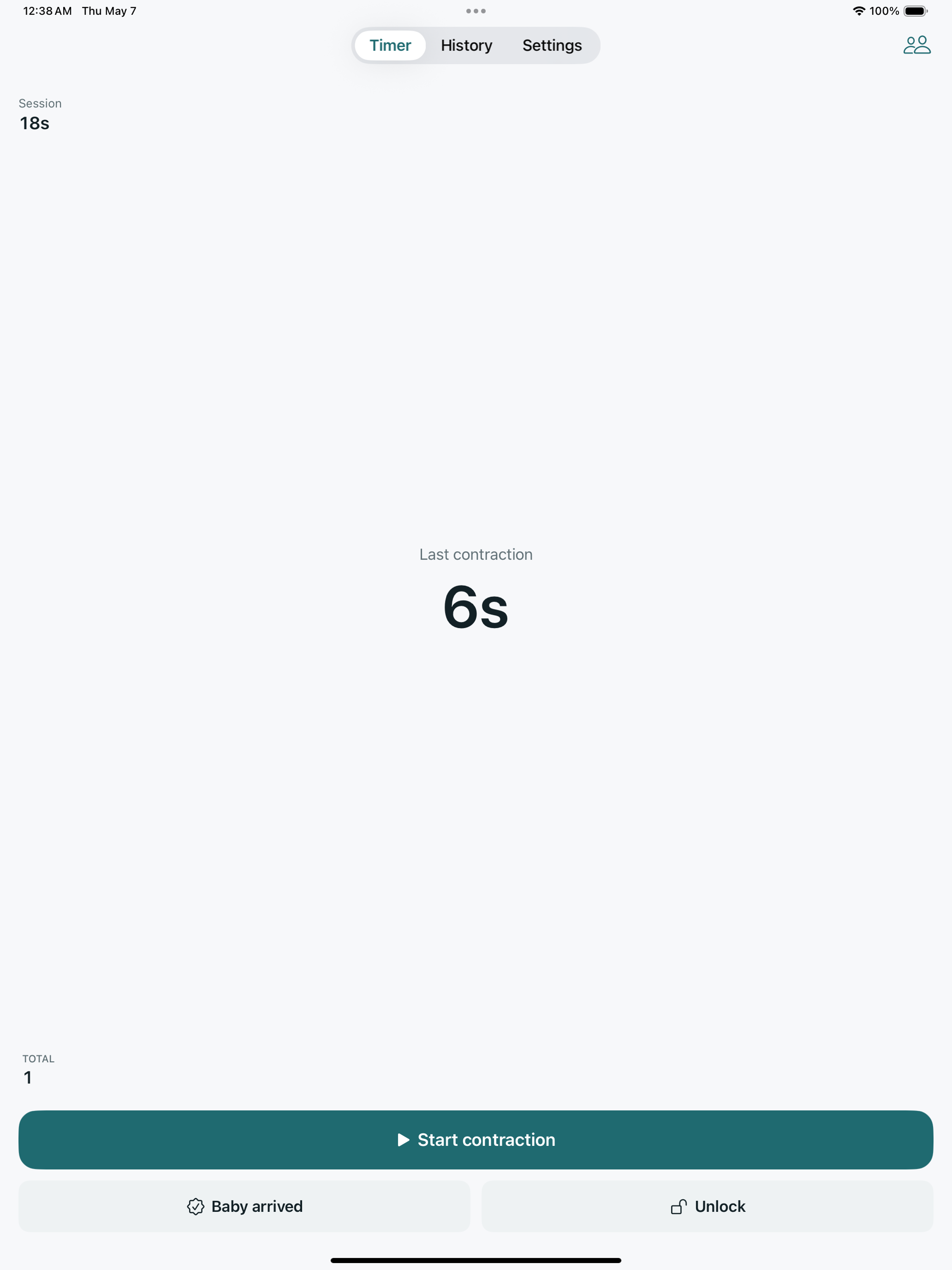 Contraction Timer by Nestling screenshot 15