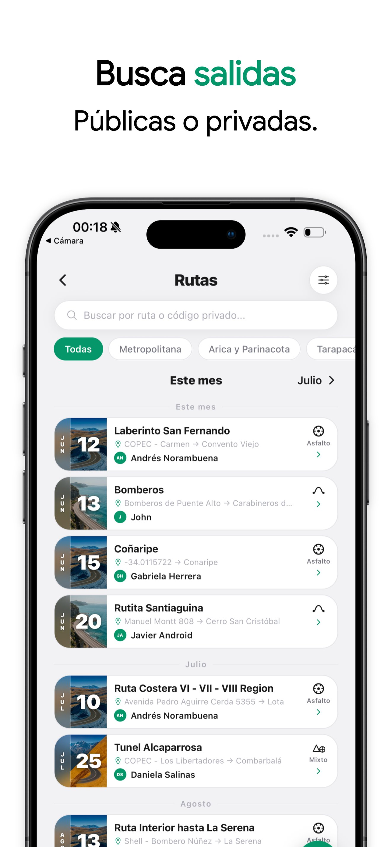Rutapp - Crea y busca rutas