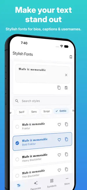 Stylish Fonts: Fancy Text screenshot 1