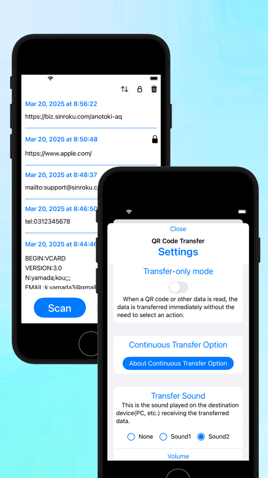 #4. QR Code Transfer (iOS) Podle: Shingo Kinoshita
