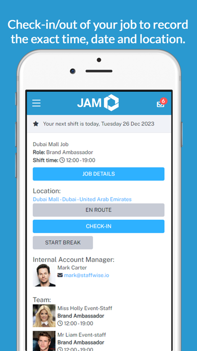 JAM Event Services Screenshot