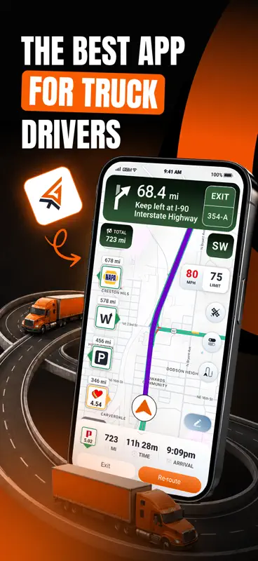 Trucker Guide: Truck GPS Maps screenshot 1 of 8