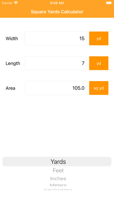 Screenshot #2 pour Square Yards Calculator