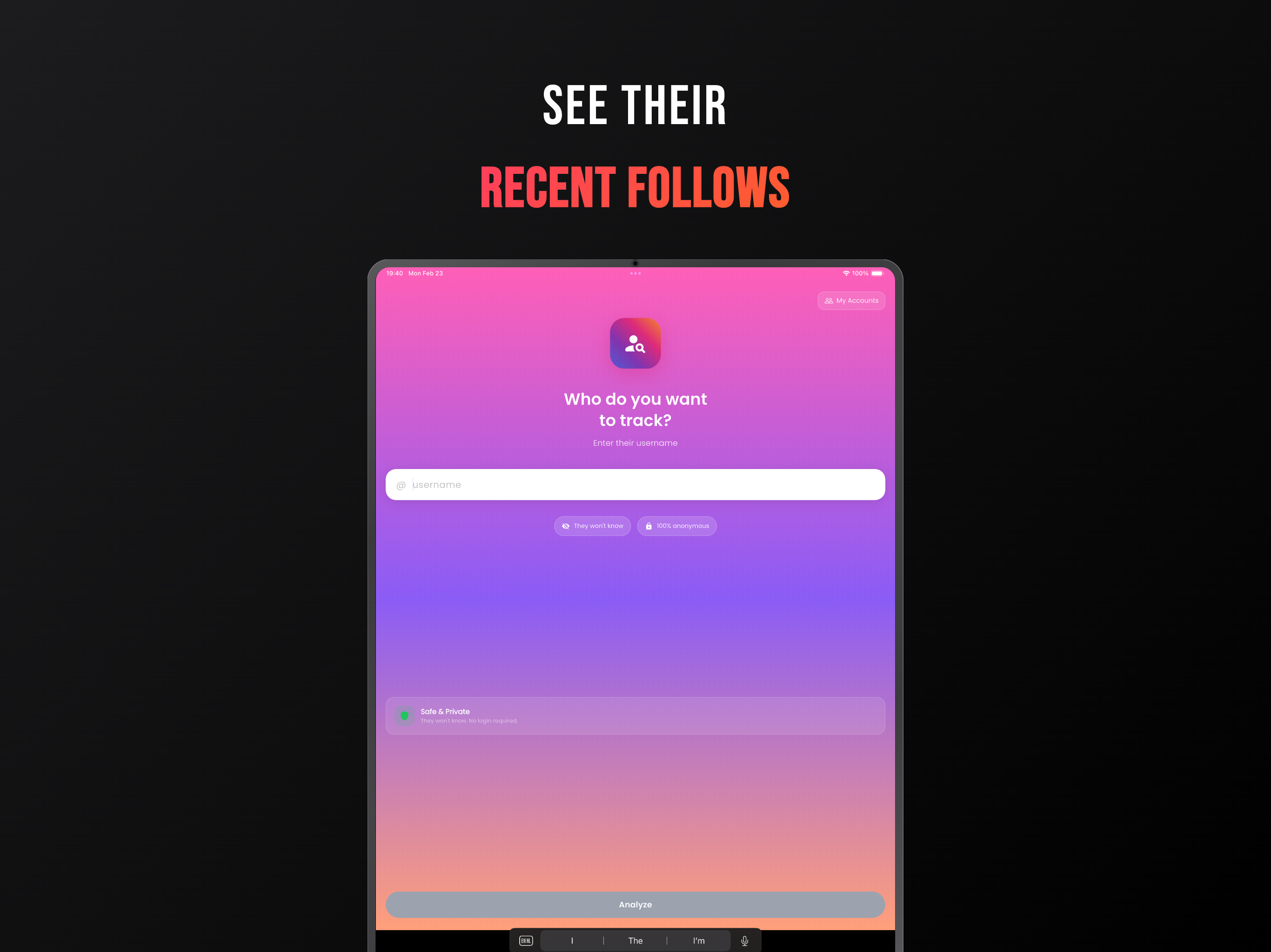Catchr: Follow & Unfollow