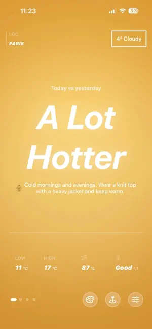 Nook Weather - Weather Widget iPhone screenshot 1