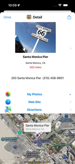 Captura de pantalla de Route 66: Points Of Interest en iPhone 3