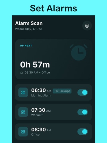 Alarm Scan: Barcode Wake Up iPad screenshot