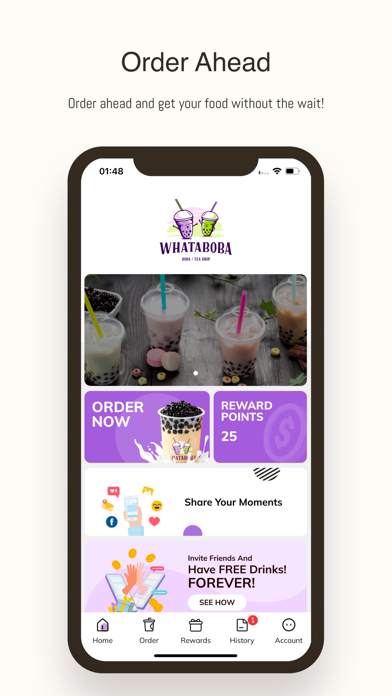 WhataBoba iPhone screenshot 1 - Food & Drink app