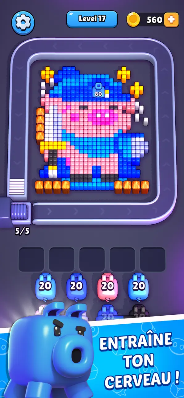 Pixel Flow! iOS Mod IPA screenshot 2 - iOS game interface