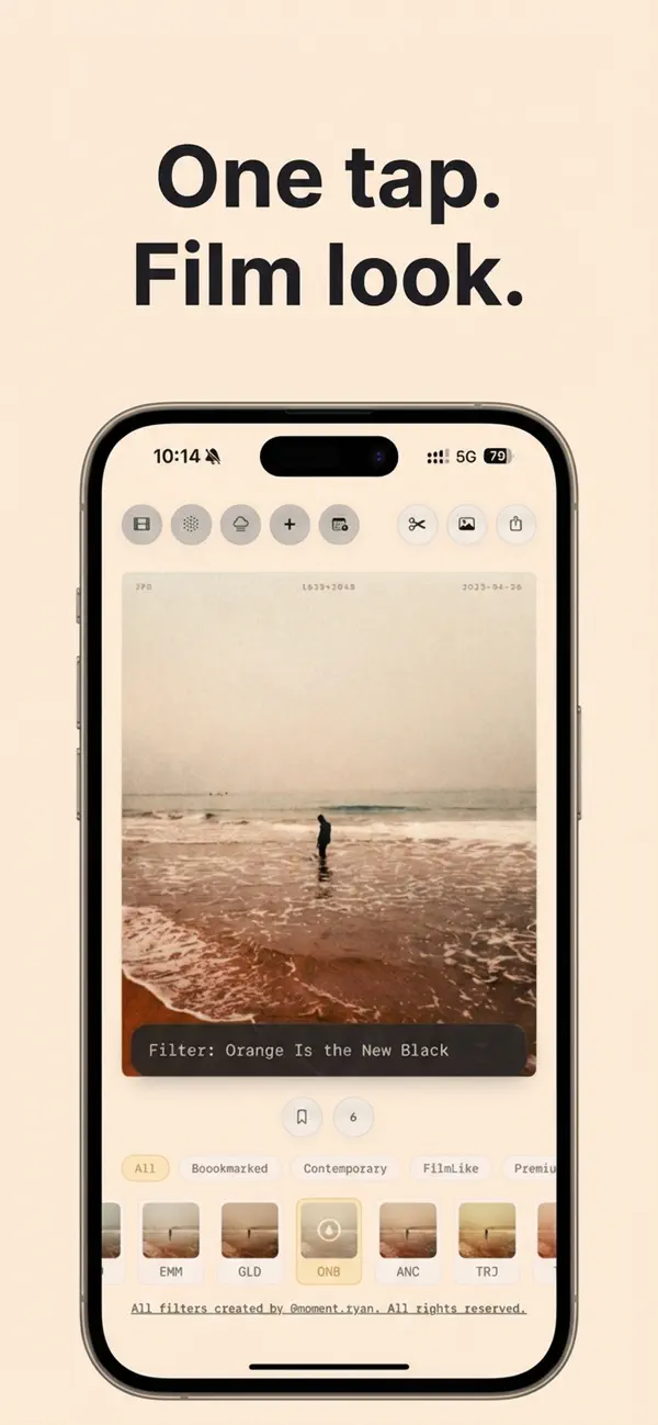 #1. Negative - Film Look Filter. (iOS) De: 스몰캐머러