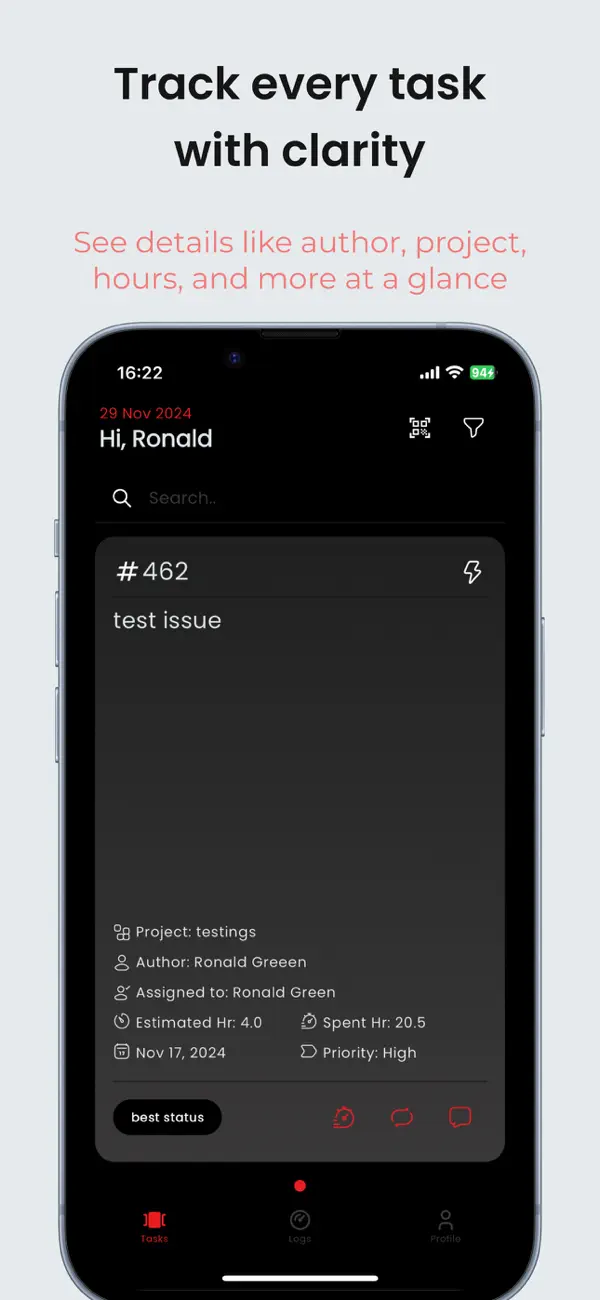 Screenshot #1 pour RedLog