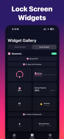 Capture d'écran de Season Tracker: Widgets & Time sur iPhone 4