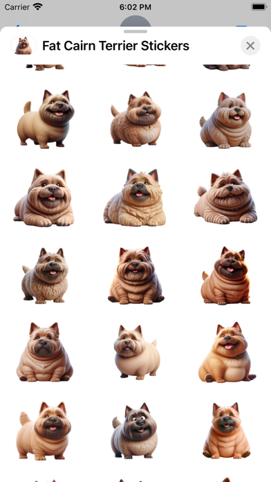 Screenshot #2 pour Fat Cairn Terrier Stickers