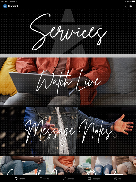 Starpoint Church iPad screenshot 1 - Lifestyle app