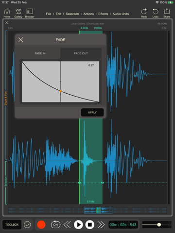 Screenshot #5 pour Wavebox Audio Editor