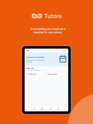 Tutor App EN iPad screenshot