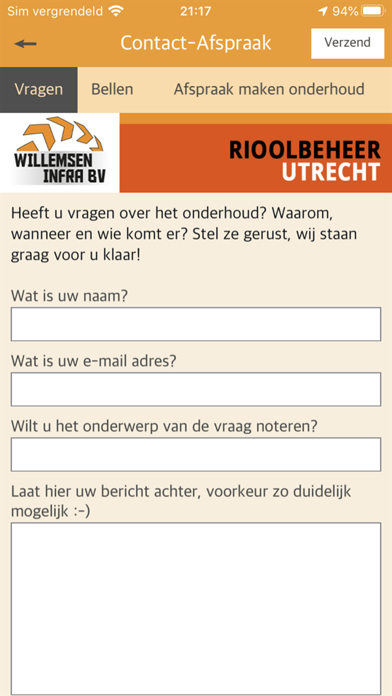 Rioolbeheer Gemeente Utrecht Screenshot