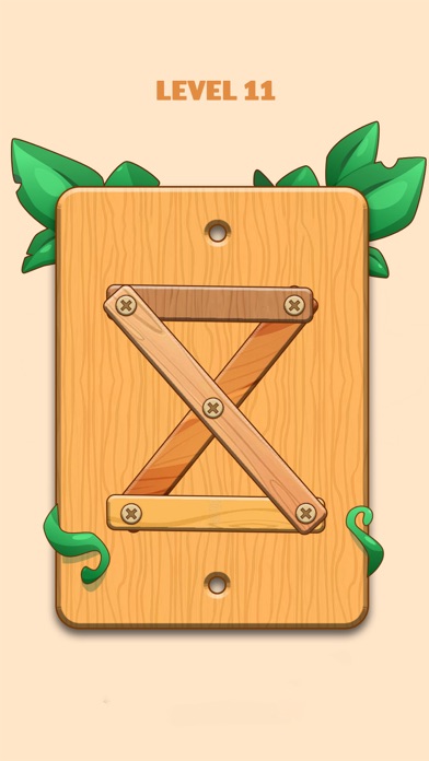 Unscrew Wood Nuts & Bolts Game Screenshot