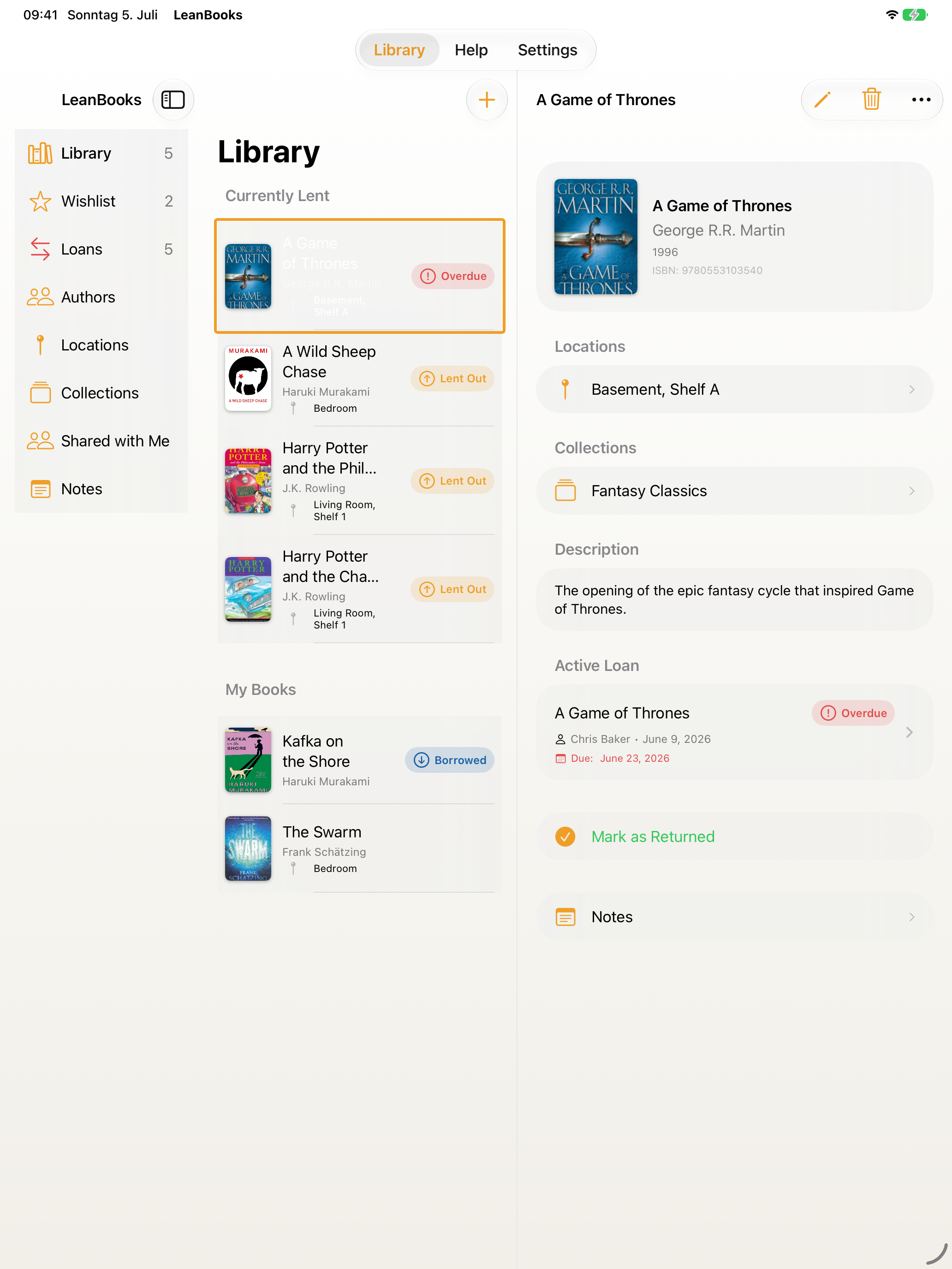 LeanBooks: My Library screenshot 9