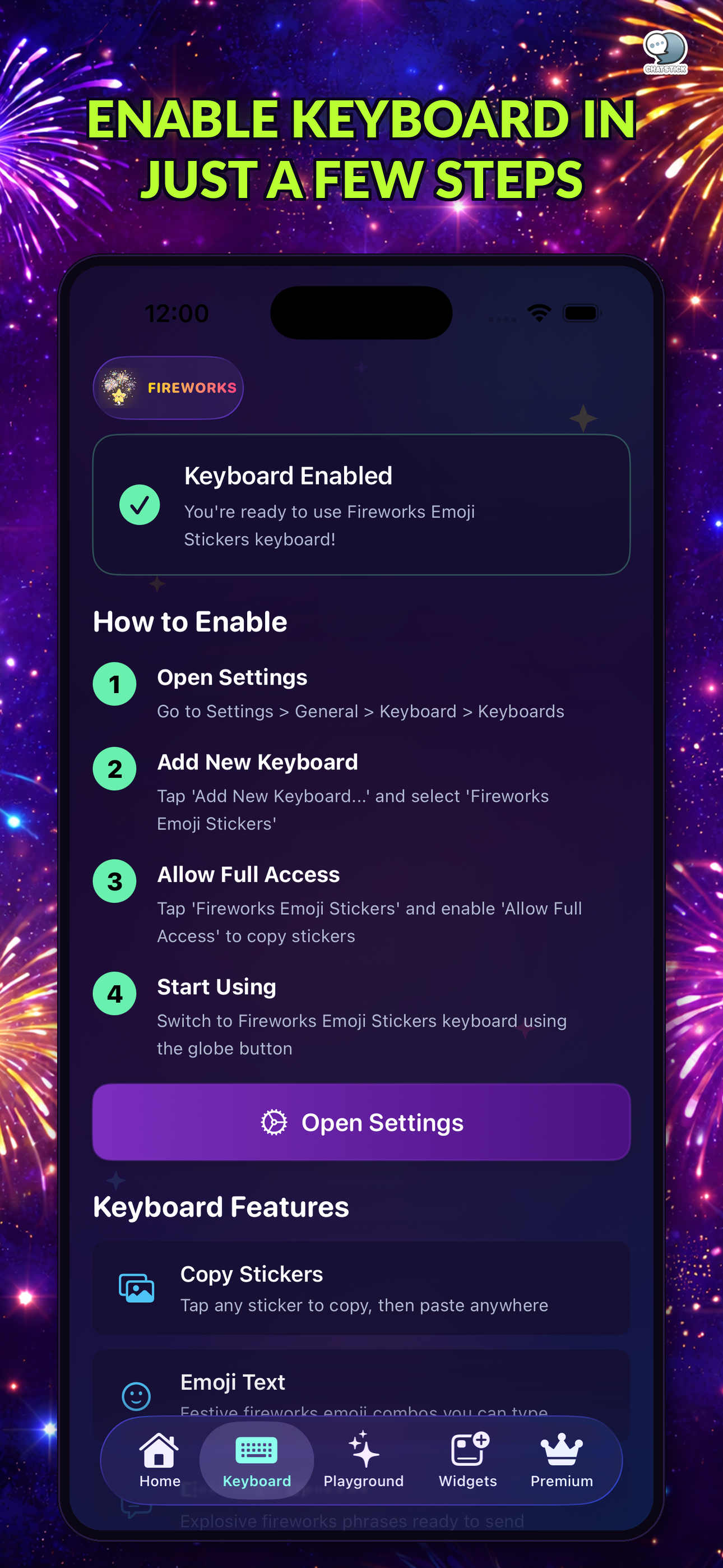 Fireworks Emoji Stickers by CS