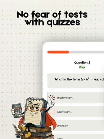 Mathematics: Formulas & Quiz iPad screenshot