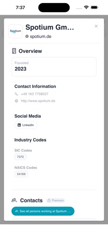 Spotium GTM Intelligence screenshot