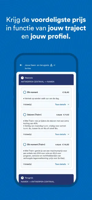 NMBS : Trein info & tickets iPhone screenshot 5