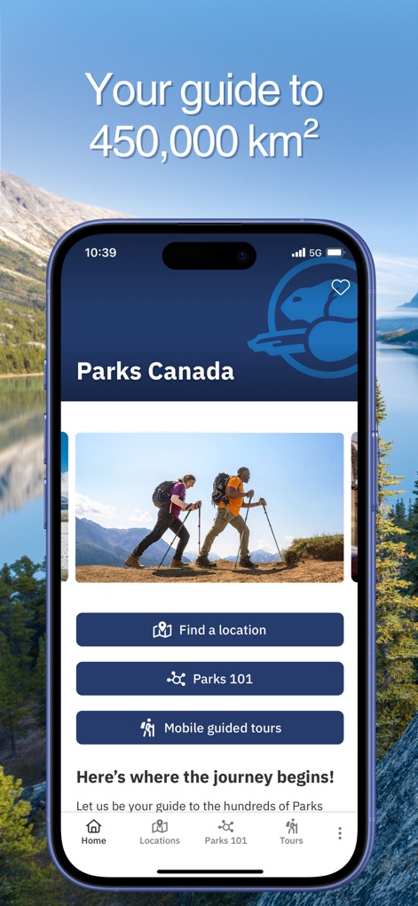 Parks Canada App - parks-canada-app-home-screen