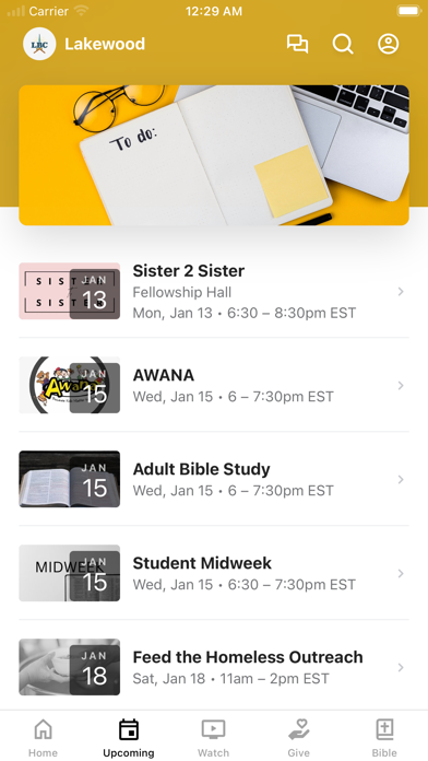 Lakewood Baptist Church PC iPhone screenshot 2 - Education app