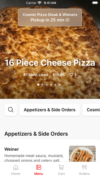 Cosmic Pizza To Go iPhone screenshot 2 - Food & Drink app