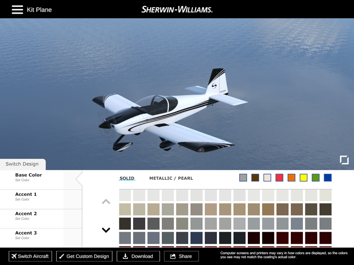 SW Aircraft Color Visualizer
