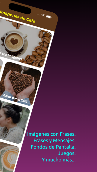 Coffee Images with Phrases Screenshot