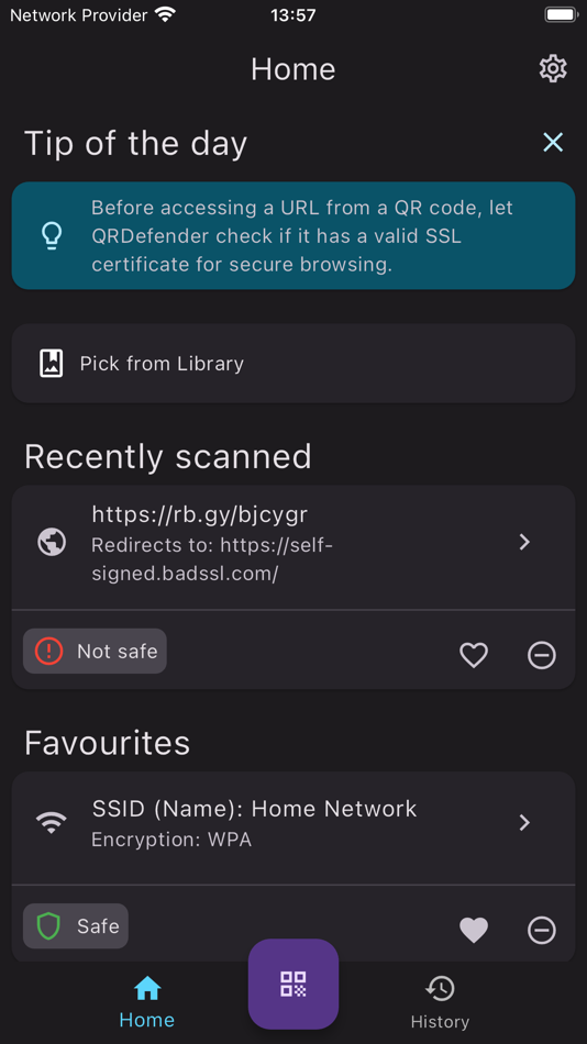 #9. QRDefender: Secure QR Scanner (iOS) 由: Ezequiel Leonardo Aceto