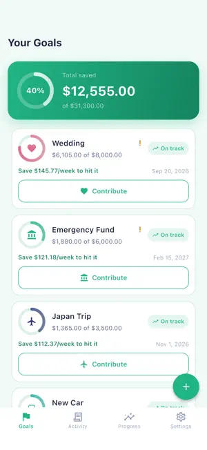 Stashly: Savings Goals screenshot 1