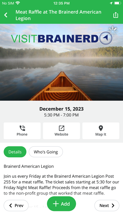 Visit Brainerd iPhone screenshot 6 - Travel app