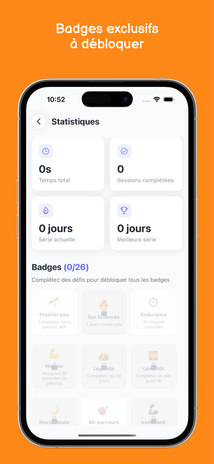 Défi Gainage - 30 jours