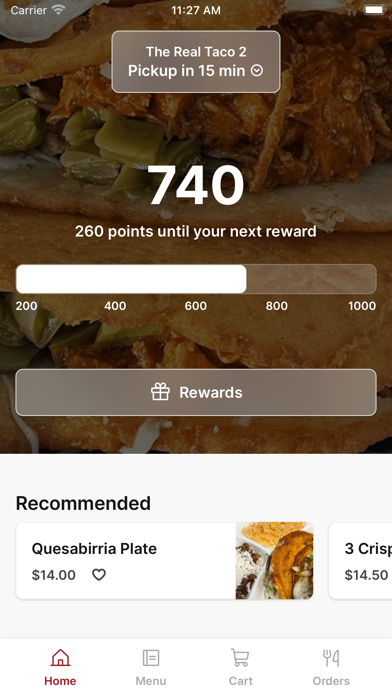 The Real Taco iPhone screenshot 1 - Food & Drink app
