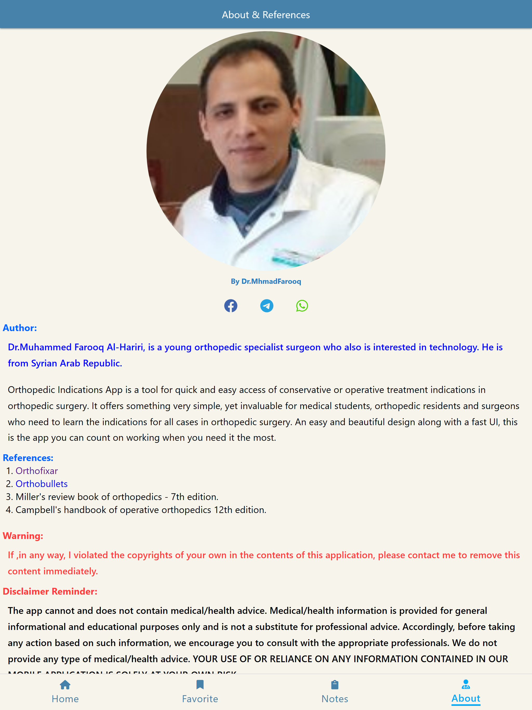 Orthopedic Indications
