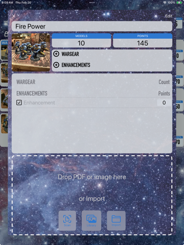 Army List iPad screenshot