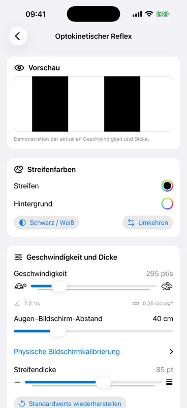 OptoReflex: Augentests screenshot 2 of 5