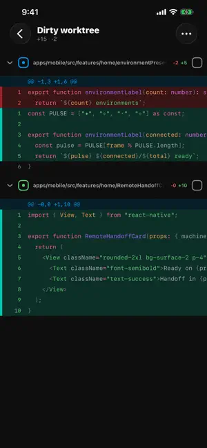 T3 Code - Remote Claude & more iPhone screenshot 4