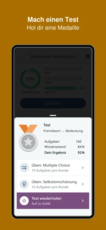 Gehobener Wortschatz Trainer screenshot 6 of 7