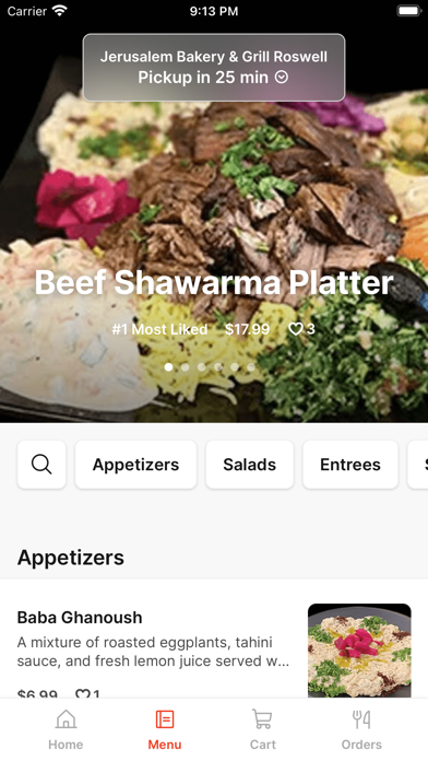 Jerusalem Bakery & Grill iPhone screenshot 2 - Food & Drink app