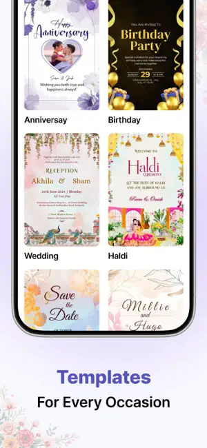 Invitation Card & Design Maker iPhone screenshot 5