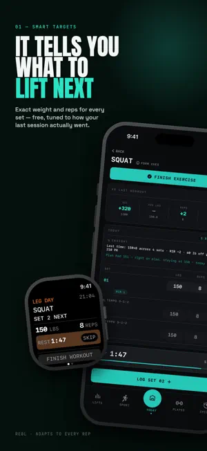 REBL - AI Strength Coach screenshot 1